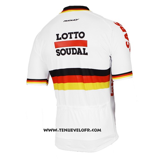 2017 Maillot Ciclismo Lotto Soudal Champion Allemagne Manches Courtes et Cuissard